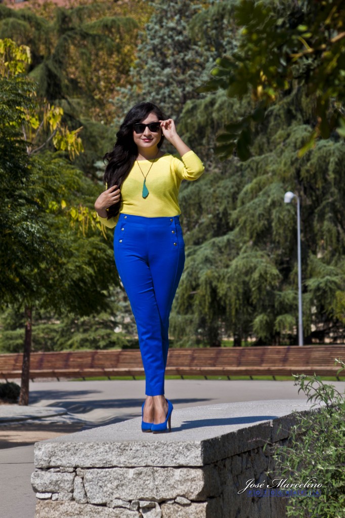 Hamon Outfit : Cómo combinar tacones azules
