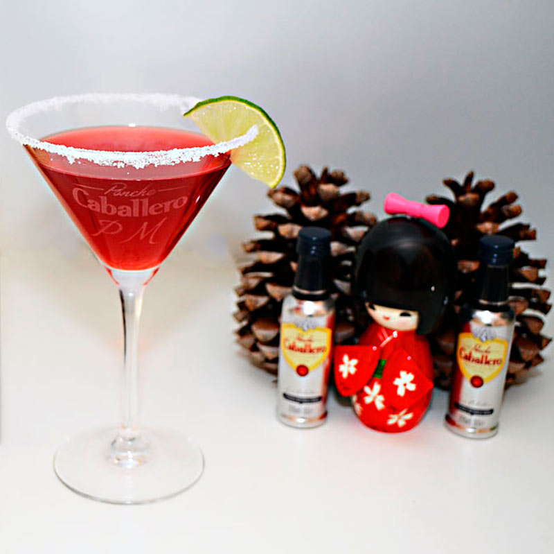 Ponche caballero cosmopolitan cocktail mujeres caballero